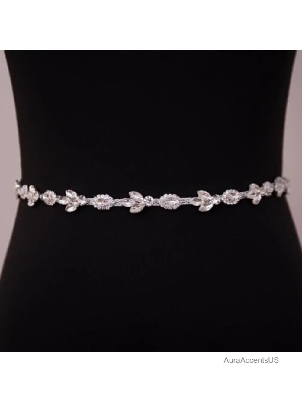 Crystal Rhinestone Sash Belt for Wedding Bridal